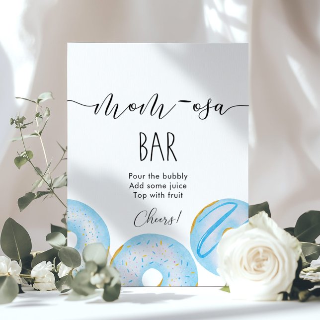 Blue donuts Momosa bar Poster (Creator Uploaded)