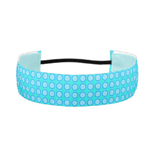Blue Donuts With Filling On Turquoise Athletic Headband
