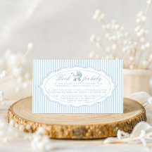 Blue Doodle Stroller Book for Baby Boy Shower