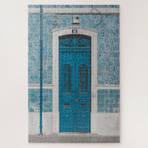 Blue Door Photo in Portugal Jigsaw Puzzle