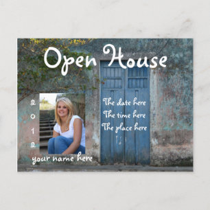 Blue Doors Open House Postcard