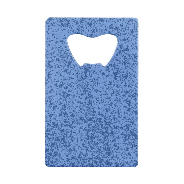 Blue Dot Chaos Credit Card Bottle Opener (Front)