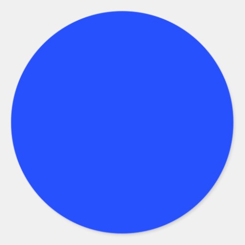 Blue Dot Classic Round Sticker