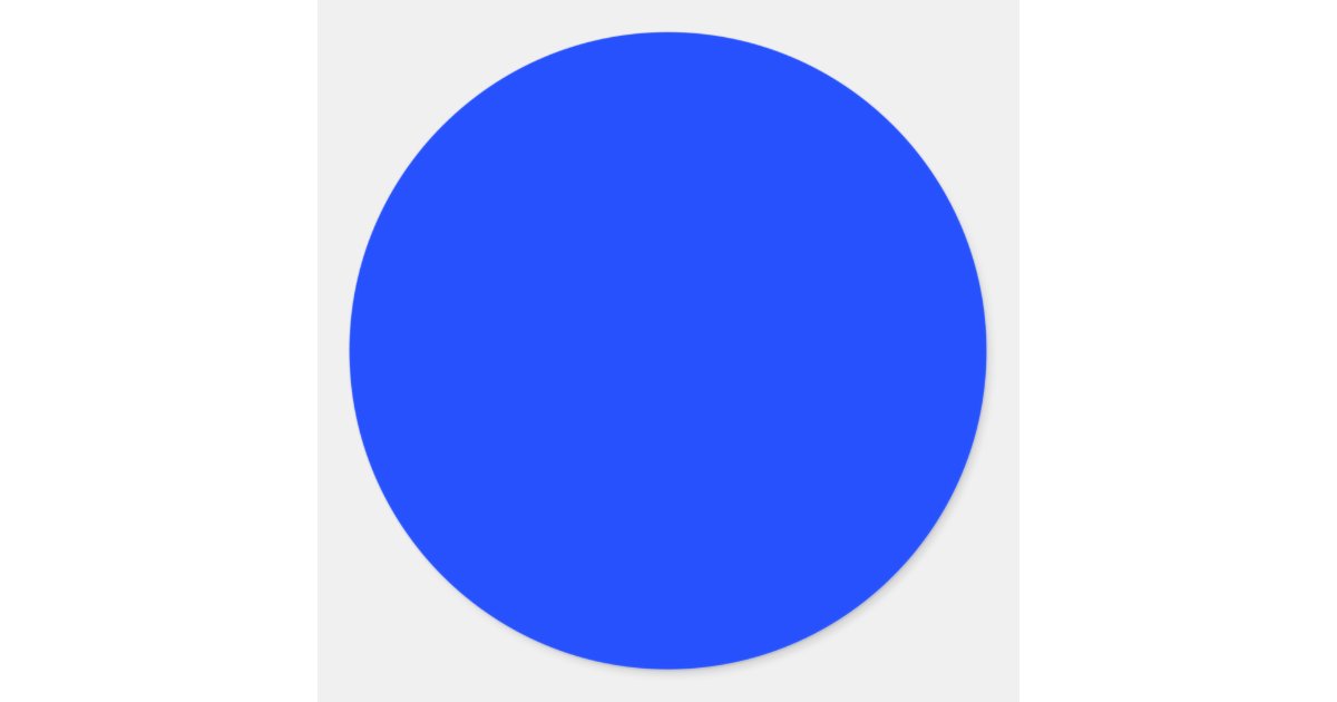 Blue Dot Classic Round Sticker | Zazzle