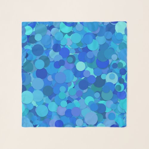 blue dot confetti scarf
