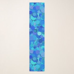blue dot confetti scarf