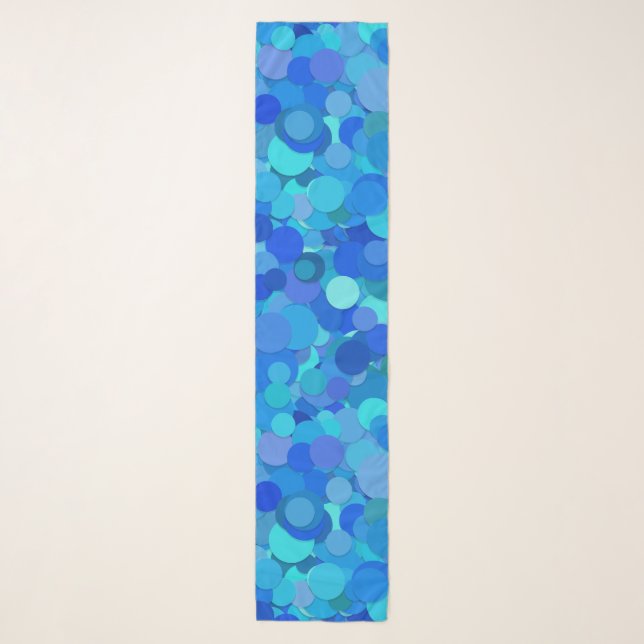 blue dot confetti scarf (Front)