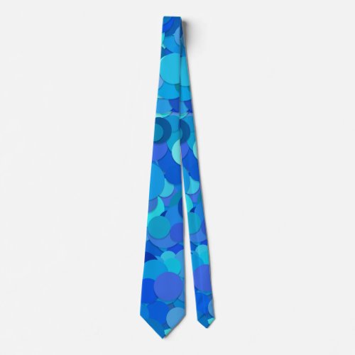 blue dot confetti tie