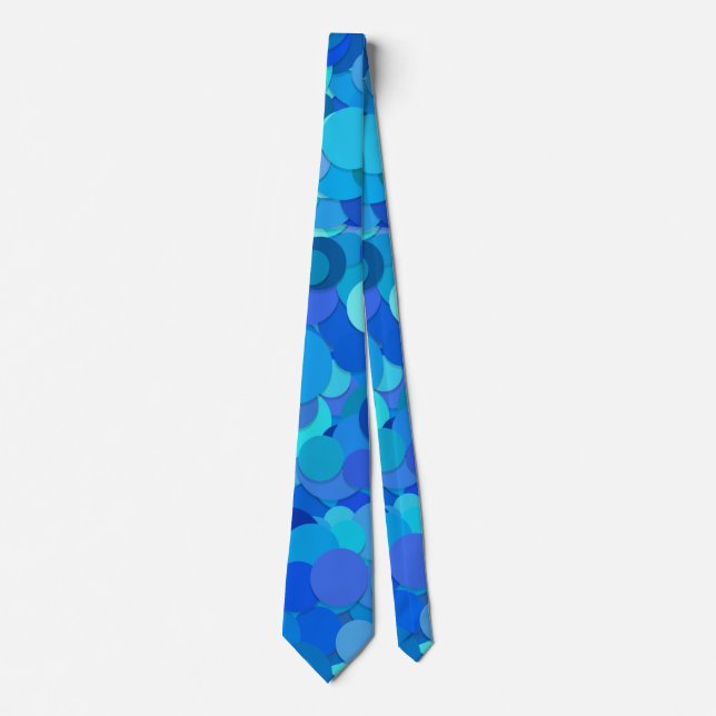 blue dot confetti tie (Front)