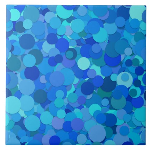 blue dot confetti tile
