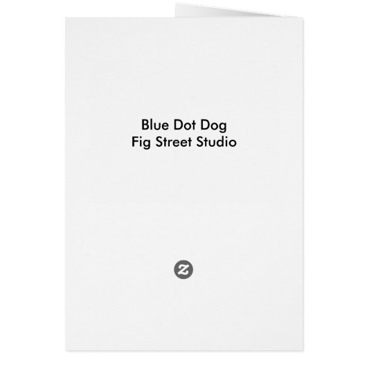 Blue Dot Dog, A Gift From Heaven (Back)