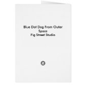 Blue Dot Dog from Outer Space Cards (Back)