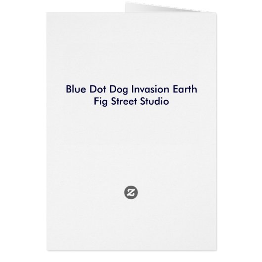 Blue Dot Dog Invades Earth (Back)