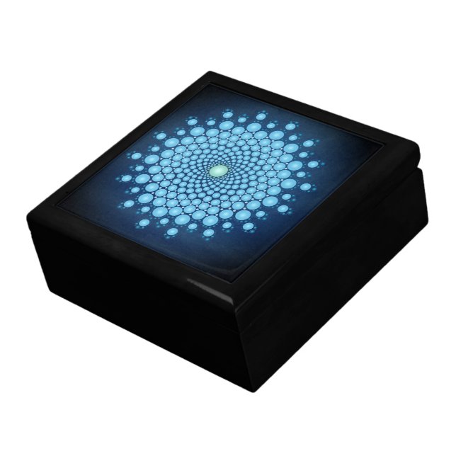 Blue Dot Mandala Gift Box (Side)