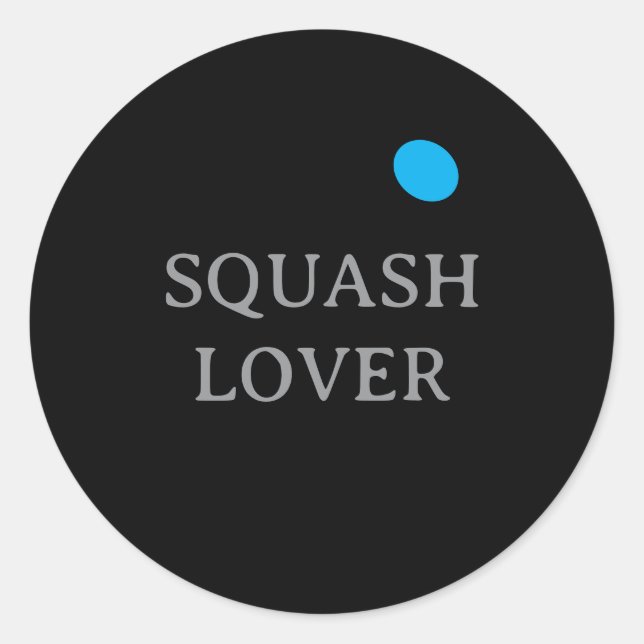 Blue dot squash ball custom sport stickers (Front)