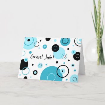 Blue Dots Administrative Professionals Day Card by DreamingMindCards at Zazzle