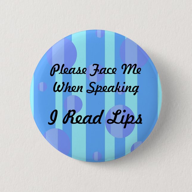 Blue Dots Hearing Loss Button (Front)