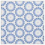 blue dots in a circle 1 yard fabric 