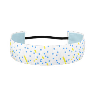 Blue Dots Meteor Shower Athletic Headband