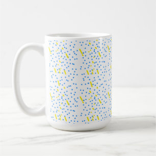 Blue Dots Meteor Shower  Coffee Mug