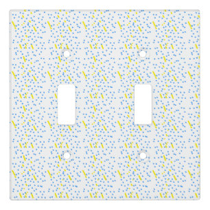 Blue Dots Meteor Shower Light Switch Cover