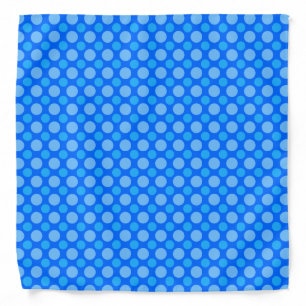 Blue Dots Pattern Bandana
