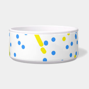 Blue Dots Pet Bowl