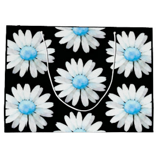 Blue Dotted Daisy's Large Gift Bag