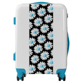 Blue Dotted Daisy's Luggage
