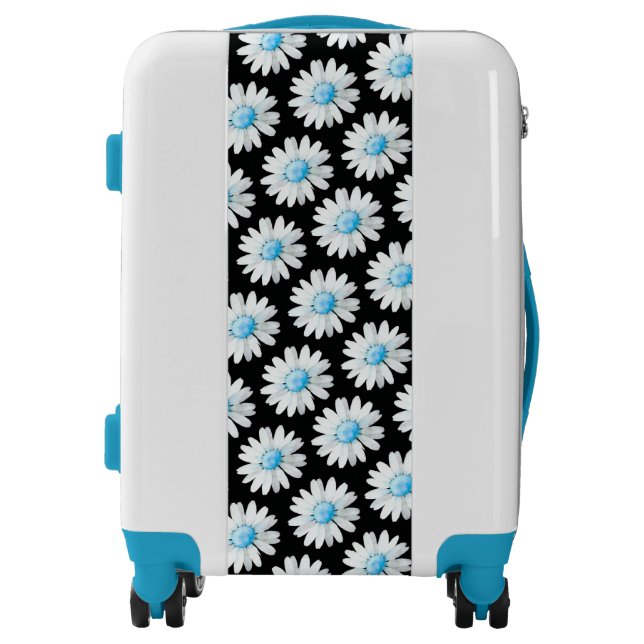 Blue Dotted Daisy's Luggage (Front)