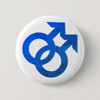 Blue Double Male symbol
