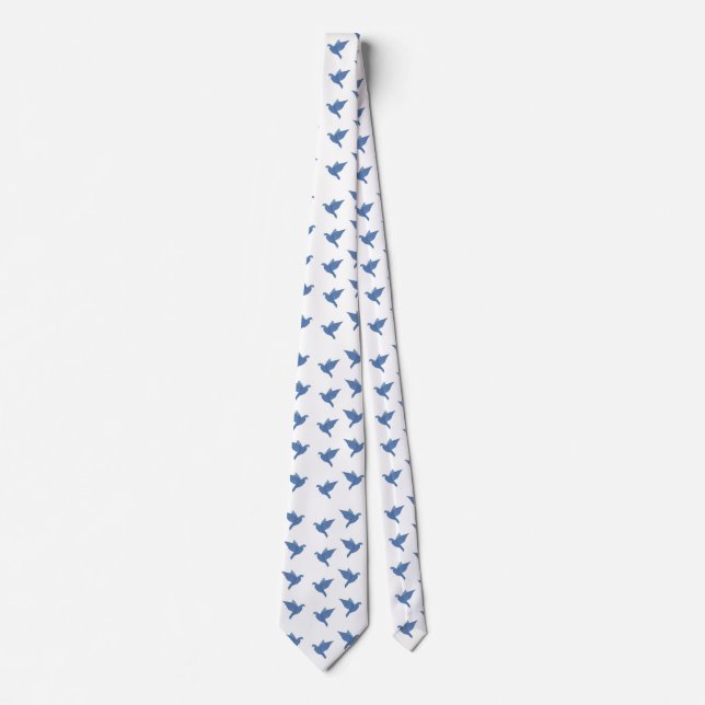 Blue Dove Art  Tie (Front)
