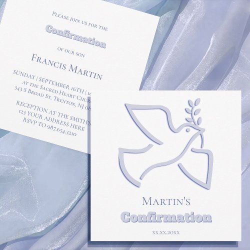 blue dove Confirmation | small size 