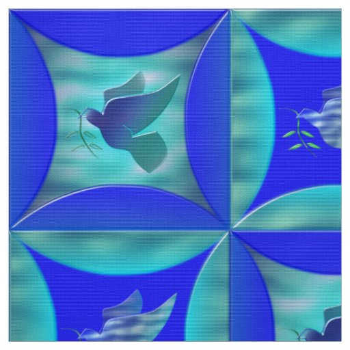 Blue Dove in the Hole in the Barn Door Fabric