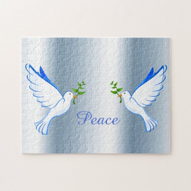 Blue Dove of Peace Puzzle