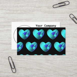 Blue Dove of the Sky Heart Business Card