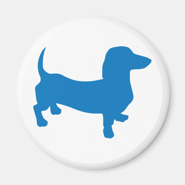 Blue Doxie, Dachshund Magnet (Front)