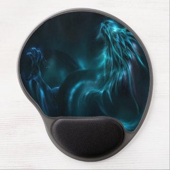 Blue Dragon Abstract Gel Mouse Pad by nonstopshop at Zazzle