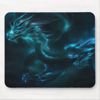 Blue Dragon Abstract Mouse Pad by nonstopshop at Zazzle