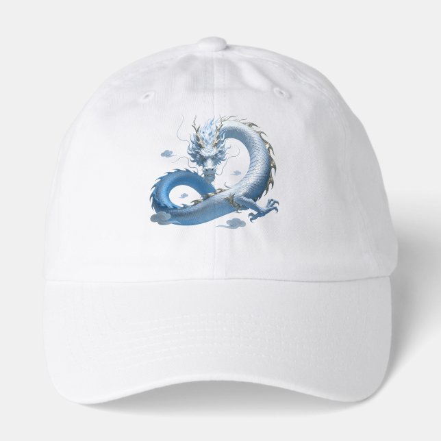 Blue Dragon Art | Mythical Fantasy Aesthetic | Ori Hat (Front)
