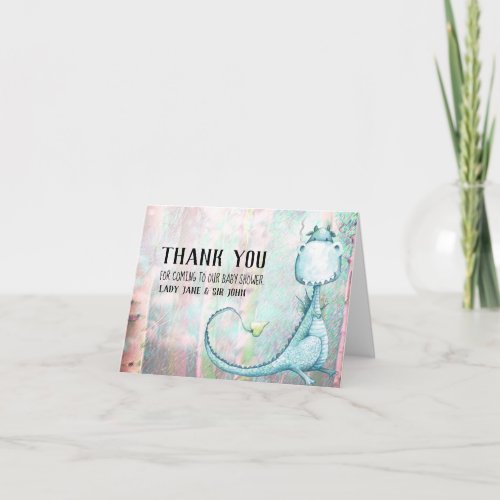 *~* Blue Dragon Baby Boy Shower Thank You