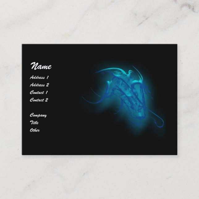 Blue dragon business card (Front)