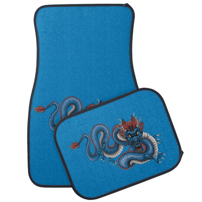 Blue Dragon  Car Floor Mat (Set)