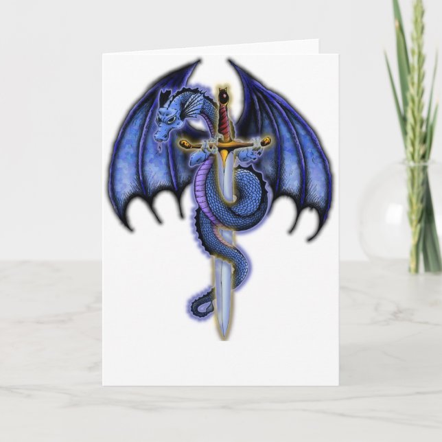 Blue Dragon card (Front)