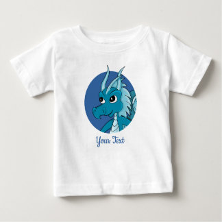 Blue dragon cartoon baby T-Shirt