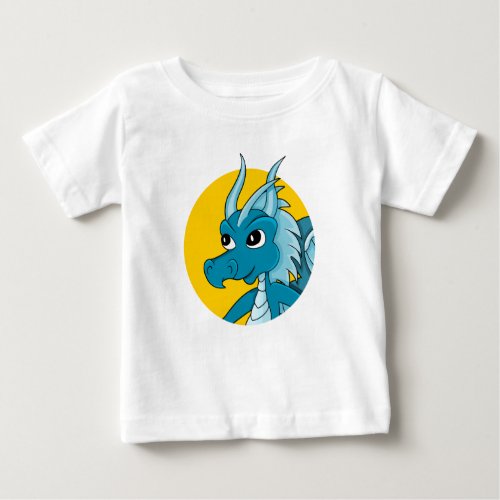 Blue dragon cartoon baby T_Shirt