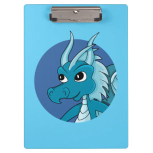 Blue dragon cartoon  clipboard