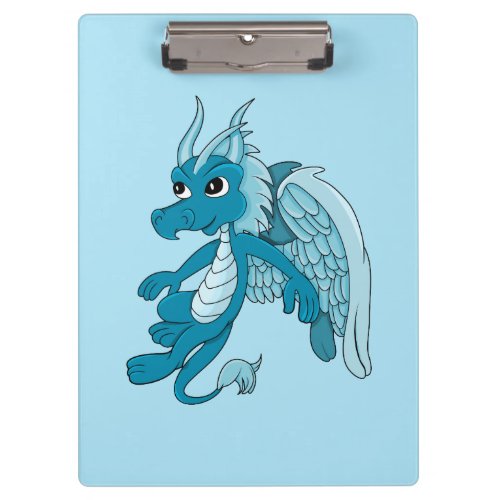 Blue dragon cartoon  clipboard