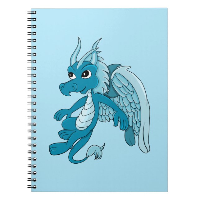 Blue dragon cartoon  notebook (Front)