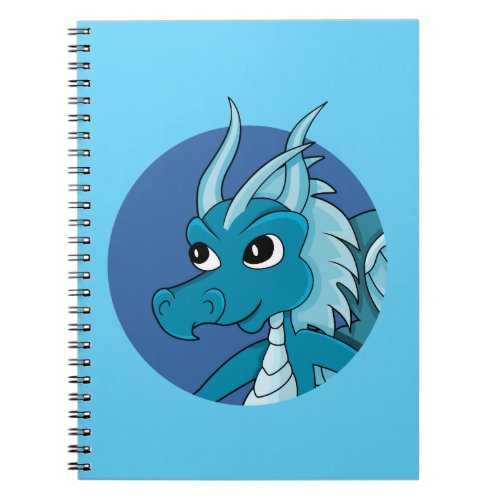 Blue dragon cartoon  notebook